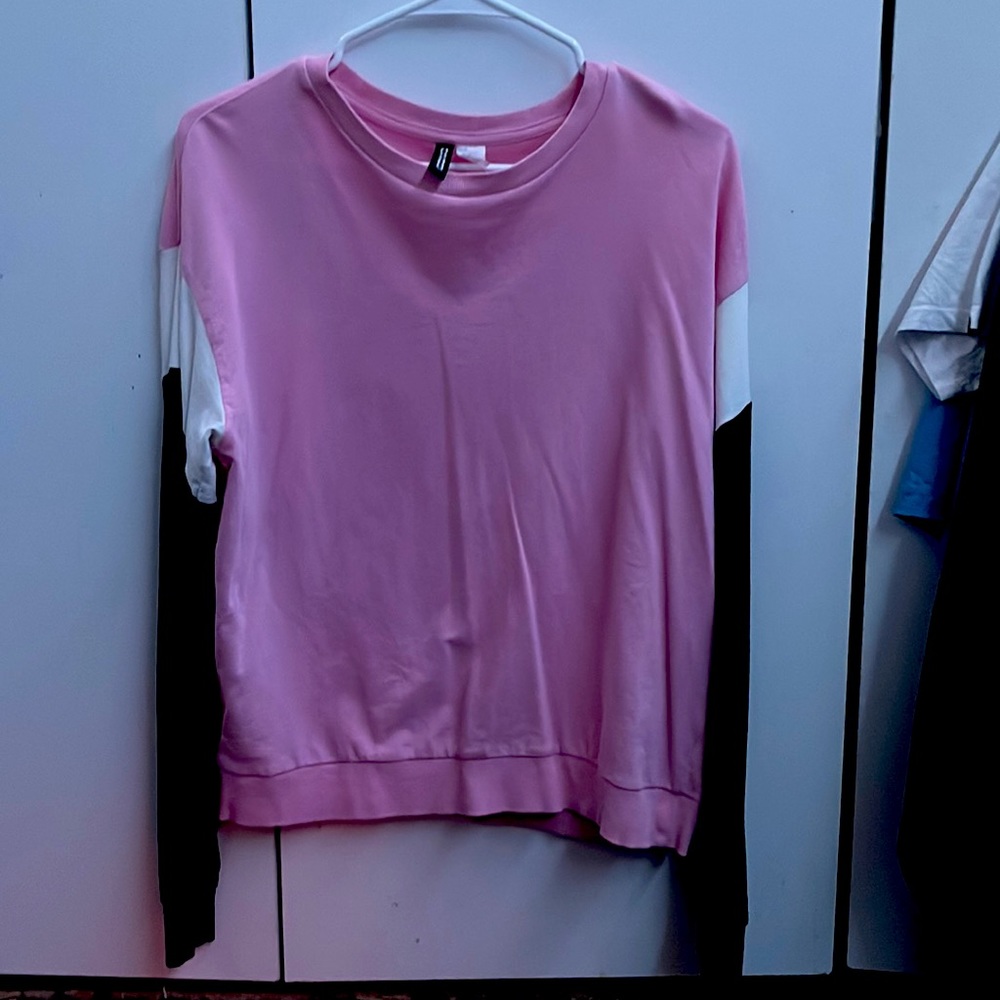 Black, White Pink shirt